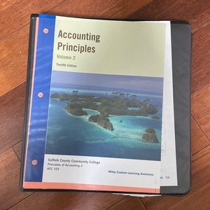 Accounting principles- volume 2, ACC 102